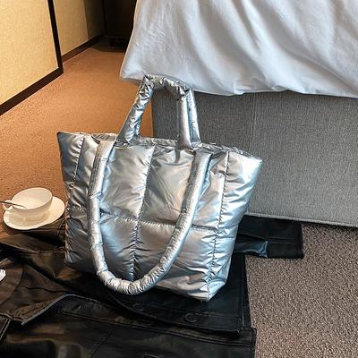 Premium strukturierte Tasche Damen 2025 neu Mode Herbst und Winter Baumwollkleidung Schultertasche Daunen Pendler Tragetasche