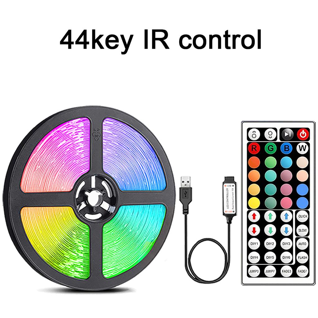 RGB Led Strip Lights with Remote Control Tape Lights Led Wall Room for Home Bedroom Party Decor TV Backlight