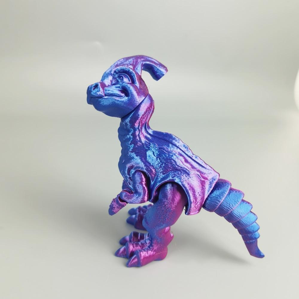 3D Printing Jurassic Tyrannosaurus Rex Triceratops Velociraptor Toy Simulation Dinosaur Animal Figure Joint Movable Boy Gift