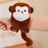 Cartoon Animal Hand Ring Plush Toy With Fox Dinosaur Shark For Kids Gift