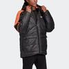 adidas originals R.y.v. Padded Stay Warm Colorblock Sports mid-length Hooded Padded Jacket Black Men's GC8687