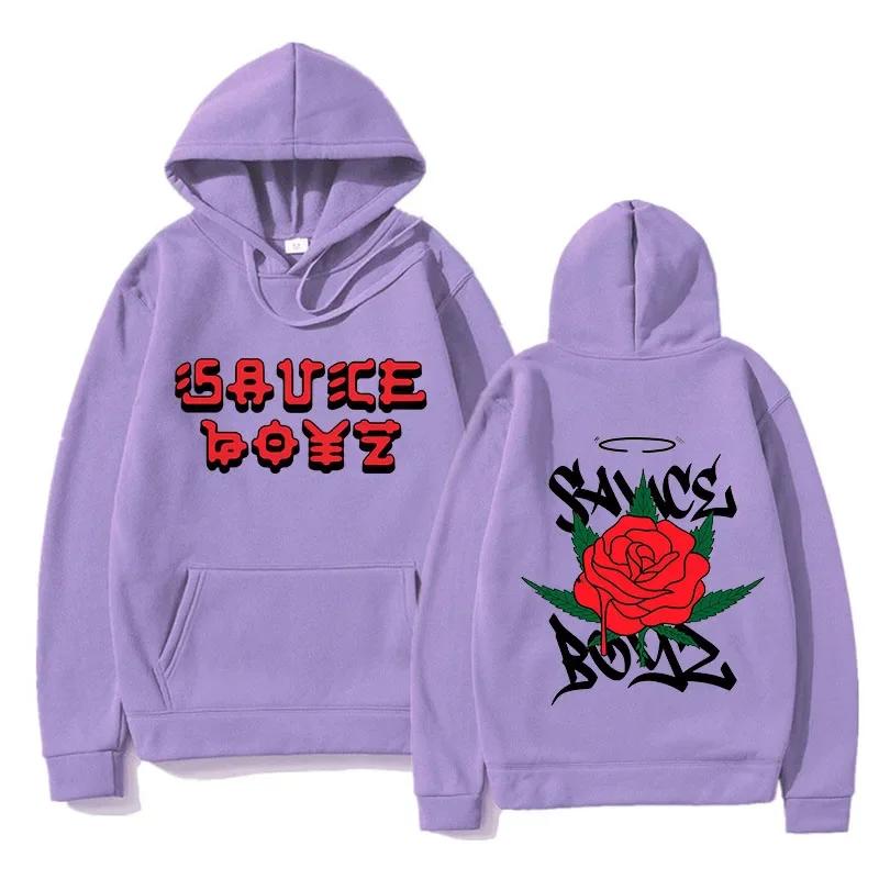 

2023 Eladio Carrion Sauce Boyz Monarca Hoodies Graphic AnimeFashion Unisexga Sweatshirt Unisex/женская одежда Флис High Street Stree 2XL