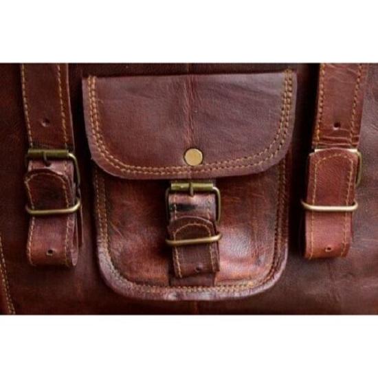 Small Cross Body Men's Rustic Genuine Leather Messenger Shoulder Bag Satchel