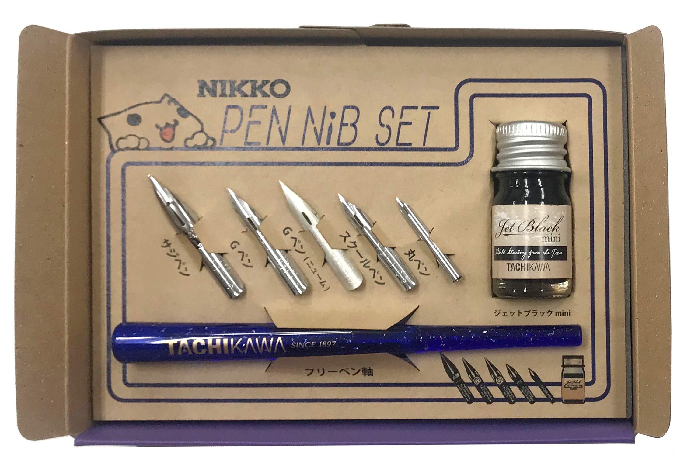 

Tachikawa Pin Manufacturing Tachikawa Nikko Набор перьев для манги Co., Ltd. Н-КПС