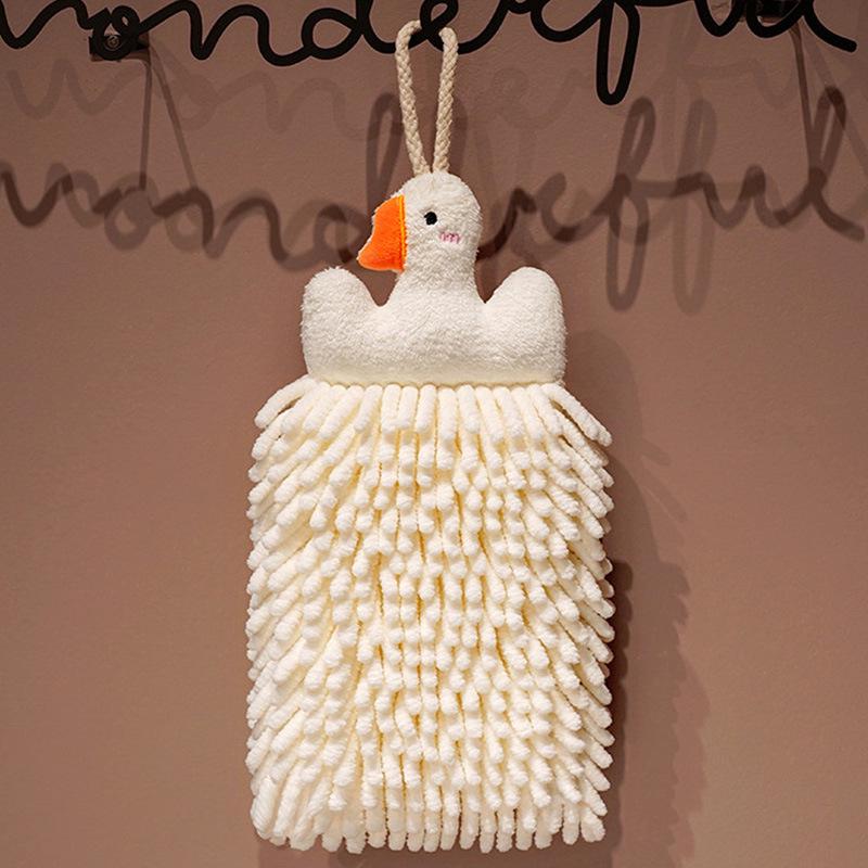 Chenille Super Absorbent Thick Hand Towel | Cute Hanging Towel for Kitchen & Bathroom