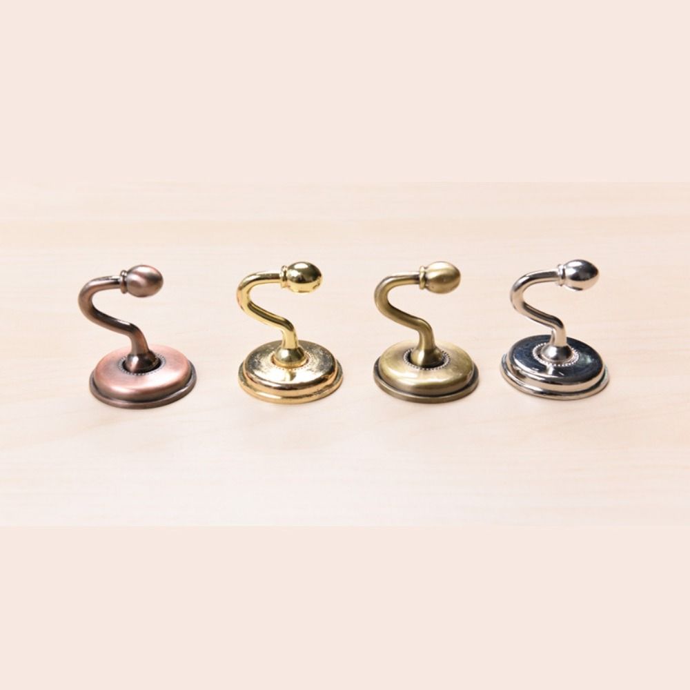 2pcs Vintage Curtain Metal Hooks Zinc Zinc Zinc Alloy Wall Hat Coat Hangers Home Decor Accessories