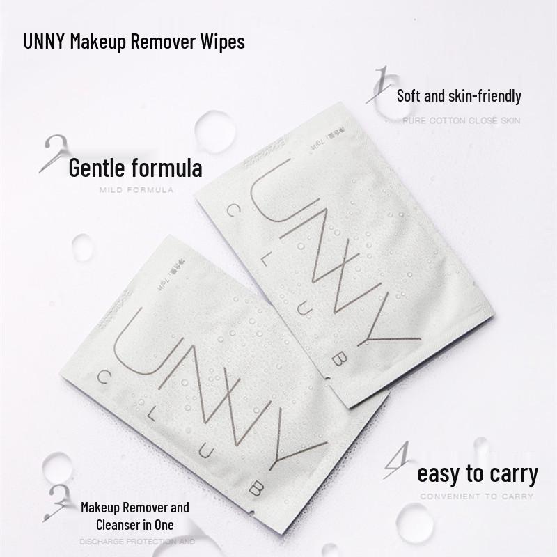 

YUYI Unnyclub Second Gen Portable Makeup Remover Wipes for Eyes, Lips, and Face - Single Pack