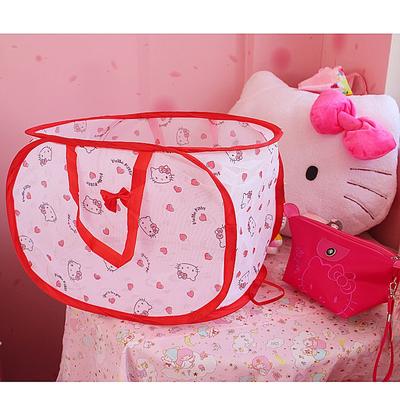 Cesto de roupa suja de desenho animado Cesto de roupa suja Tecido Casa Banheiro Moldura de roupas Dobrável para armazenar roupas em cestos