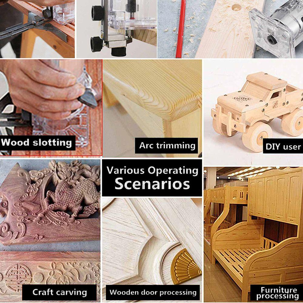 מכונת חריטה למארז כיסוי גוזם בסיס ראוטר כיסוי בסיס אביזרים למכונת גוזם חשמלית