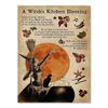 Plakat Wiedzy Magicznej Czarownic Vintage Prezent na Halloween Czarownictwo Obraz na Płótnie Sztuka Ścienna do Kuchni Dekoracja Domu do Dekoracji Pokoju