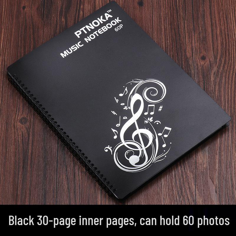 

Редактируемая Неотражающая Расширяемая Папка для Нот с Прозрачными Вкладышами для Фортепиано и Гитары