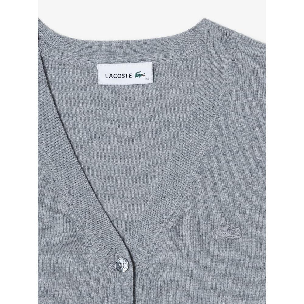 LacoSte Women S V Neck Soft Wool Cardigan Af110e 54n Cca q2nAf110e 54nCca