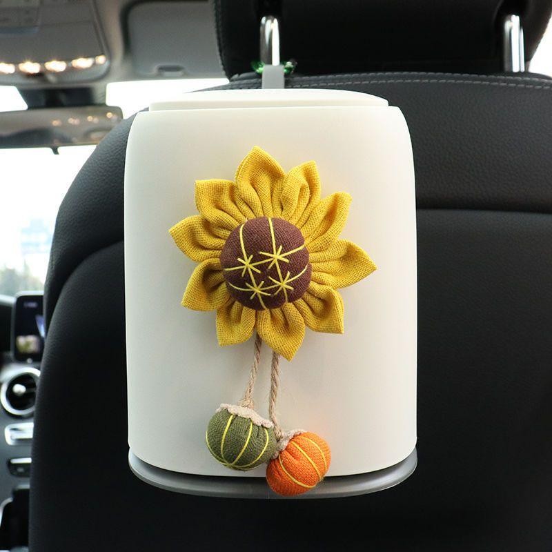 

Автомобильный мусорный бак, милый ящик для хранения автомобиля, подвесное ведро для хранения заднего сиденья в салоне автомобиля 13.8cm×13.8cm×16.9cm