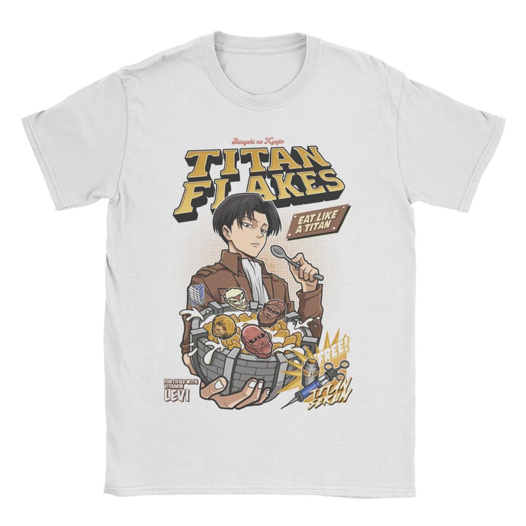 Men Women Attack On Titan Levi Eren T Shirt Shingeki No Kyojin Anime Pure Cotton Clothing Novelty Tee Shirt Plus Size T-Shirts