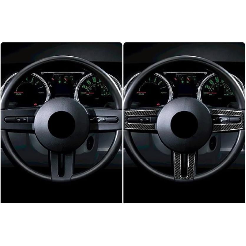 Car Steering Wheel Button Sticker for Ford Mustang 20052006200720082009 Accessory Decal Carbon Fiber Interior Cover