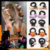 Halloween cute and funny children's rubber bands do not hurt hair, high elasticity pumpkin ghost girl hair accessories headwear