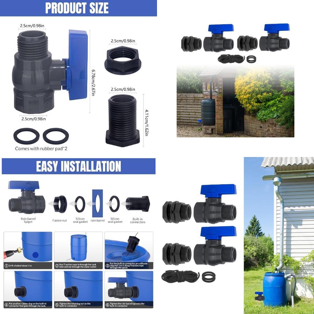 

Plastic Water Collector Faucet for Bucket Pond Aquariums Including Mounting Hardware and Sealing Accessories X3UC CN