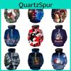 Gemütlicher Weicher Herren Damen Weihnachten 3D Hässlicher Hoodie Pullover Für Weihnachtsfeiern