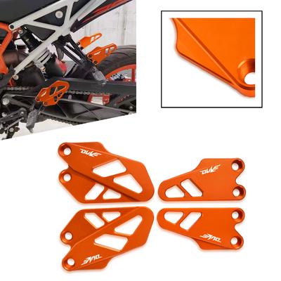 For Duke 390 125 200 DUKE 2017-2023 2022 Motorcycle Front Rear Foot Peg Footrest Rear Set Heel Plates Guard