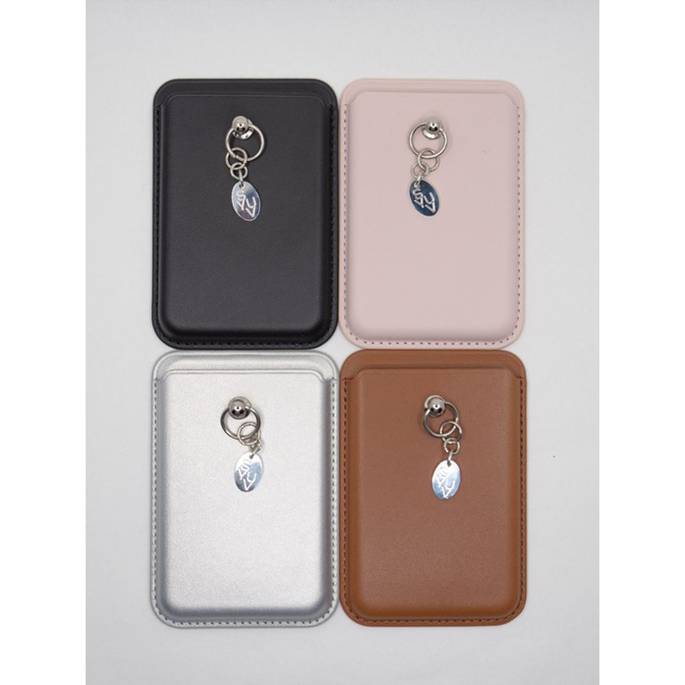 SUYV MagSafe Vegan Leather Keychain Object Card Wallet Case