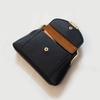 PU Leder Mini Schloss Clip Münzbörse Litschi Muster Kleine Artikeltasche Kussverschluss Leder Geldbörse Geschenk