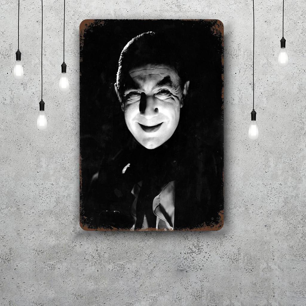 bela lugosi dracula actor Tin Sign Home Decor Wall Decor Art Wall Mural Room Decoration Decor Retro Metal Sign Plate Bar Posters