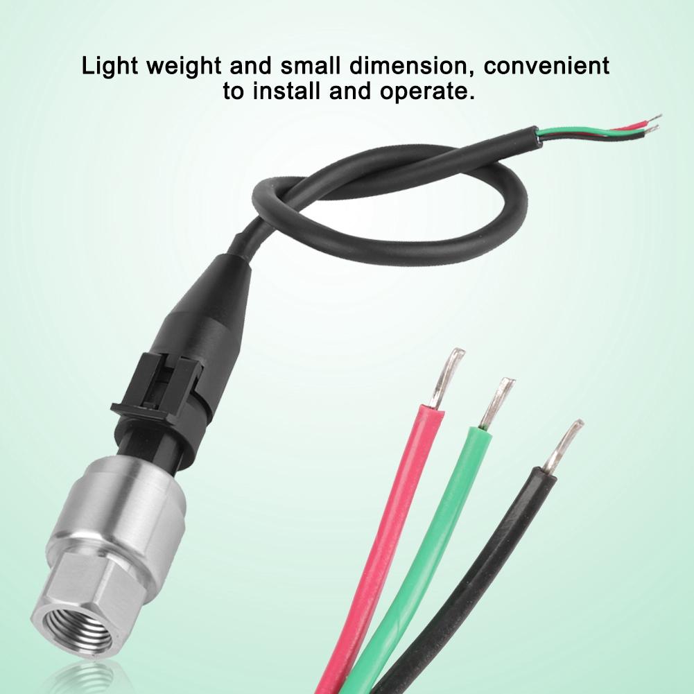 G14" Pressure Transducer Sensor Input 5V Output 0.5?4.5V  0?5V for Water Gas Oil (0?750PSI)