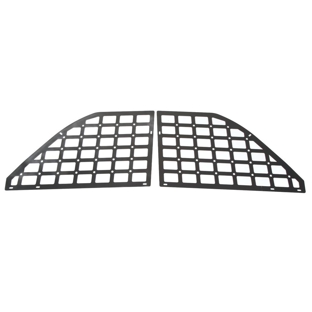 1 Pair Rear Window Storage Panel Black Steel Interior Luggage Organizer Shelf Cargo Rack Replacement for Ford Bronco