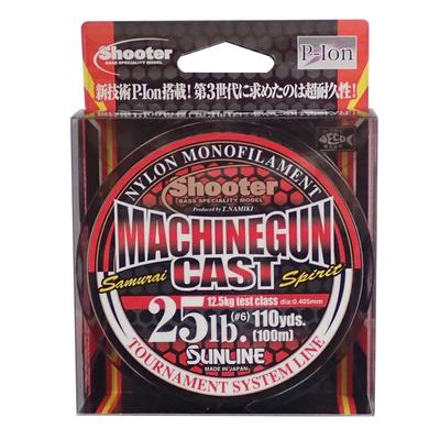 SUNLINE Nylon Line Shooter Machine Gun Cast 100m 6 25lb New At Brown No.