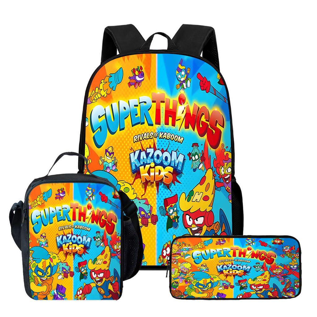 Super Zings Student Learning Essential Comfortable School Bag Cross-Border Co-Ed Backpack