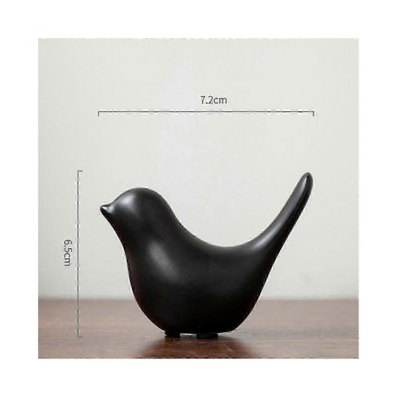 Small Animal Statues Home Decor Modern Black Decorative Ornaments for Living Room, Bedroom, Office
