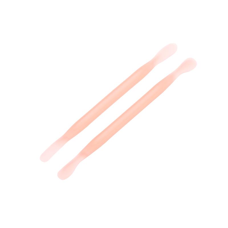 2Pcs Nail Cuticle Pusher Plastic Double End Reusable Manicure Cuticle Dead Skin Remove Pedicure Sticks Nail Art Clean Care Tool