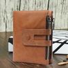 Leather Men'S Anti-Theft Brush Wallet Retro Fashion Multi-Card Double Zipper Card Bag High-End Casual Change Bag Men