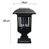 Outdoor Solar Mosquito Light, Water Resistant LED Light, Insect Trap, Electric Discharge, For Lawn, Garden, Courtyard