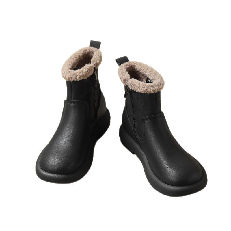 Thick-soled heightening fluffy plush warm short boots women's autumn and winter new ugly cute fashionable versatile snow boots