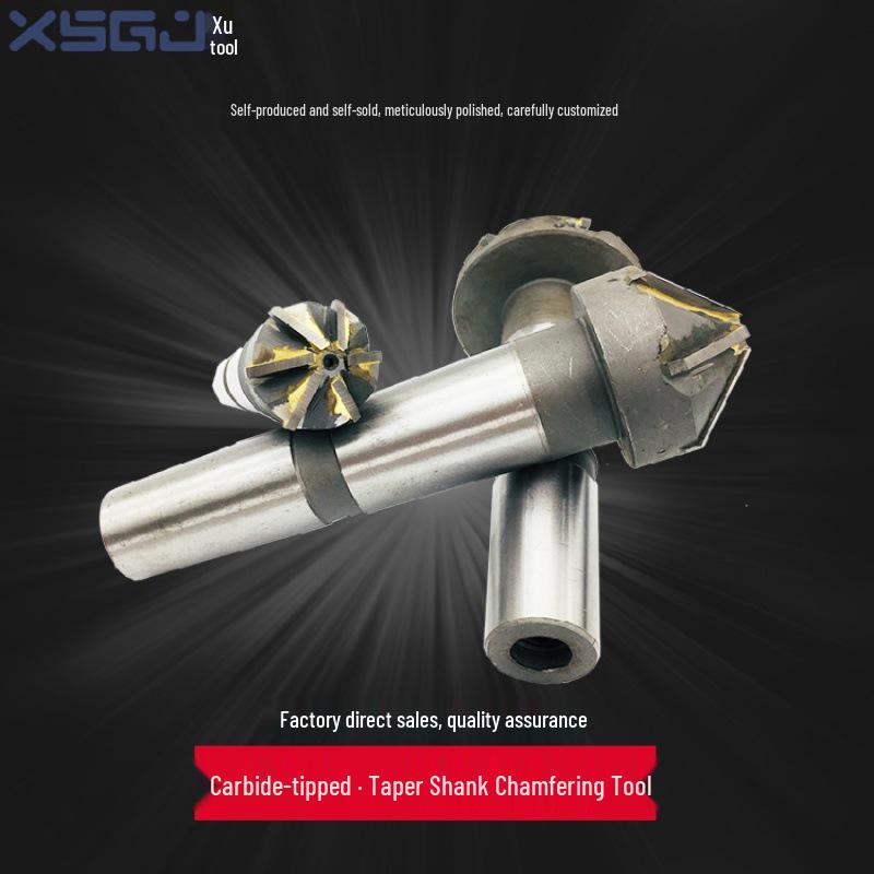 Taper Shank Chamfer End Mill Holder - Hard Alloy 20-60mm, 60°/90°