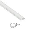 D-line micro+ moulure décorative en demi-cercle - 1m2010w - goulotte électrique - cache-câble - 20mm x 10mm - 1m
