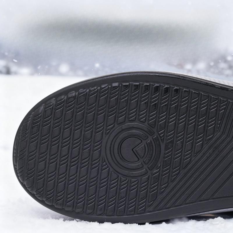 New Men's Cotton Shoes, Fabric Shoes with Added Fleece and Thickened Snow Boots, Casual Shoes