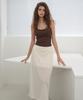 MARROT See-Through Elastic Skirt_Cream