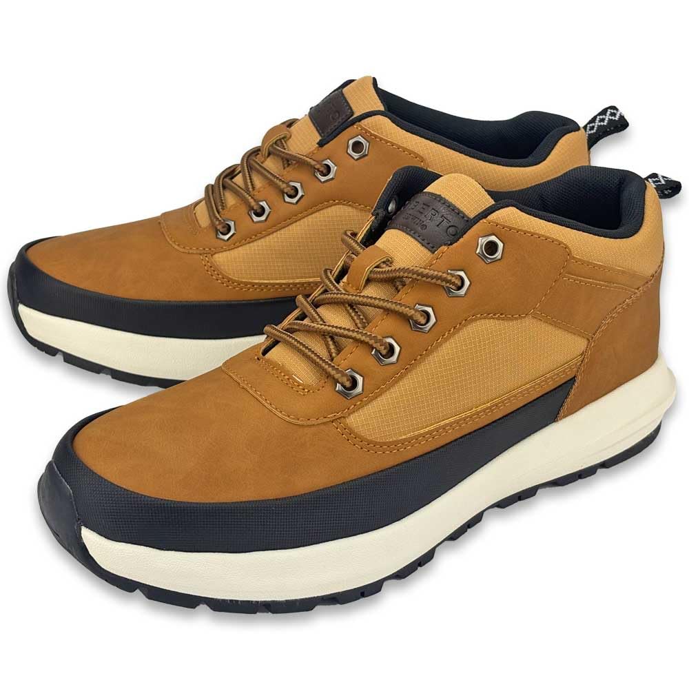 LiBERTO EDWIN Waterproof Sneaker Rain Work L70620 Size Men's Boots, Boots, Mid-Cut Boots, Non-Slip, Lightweight, Men's Shoes, (Yellow, 27.0 cm)