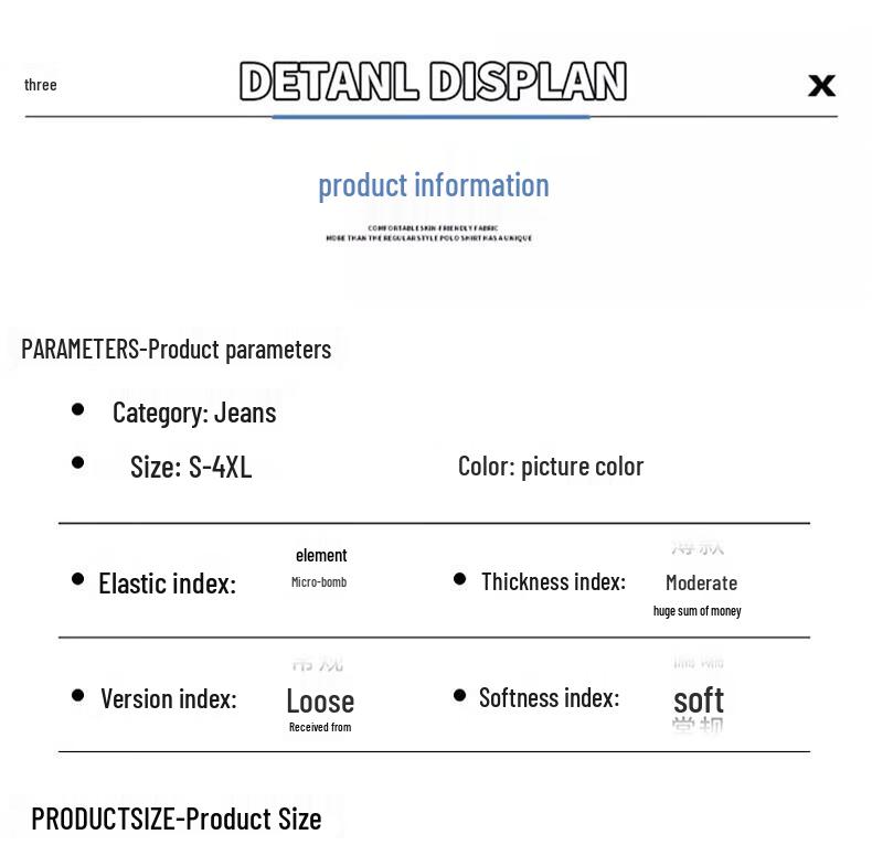 JEEP SPIRIT Men's Elastic Straight Leg Jeans