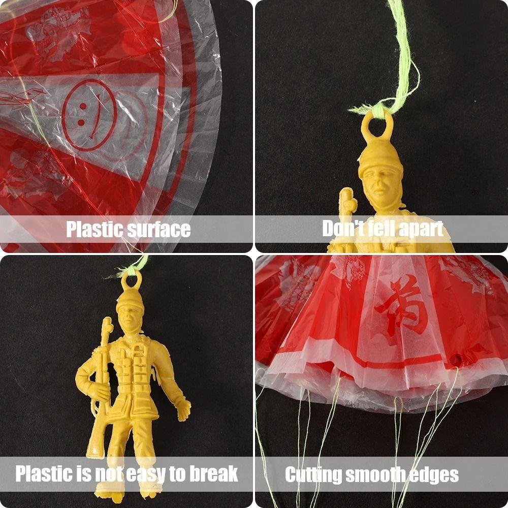 10pcs Funny Sports Children's Educational Outdoor Toy Play Game Parachute Soldier Sports Play  Gift