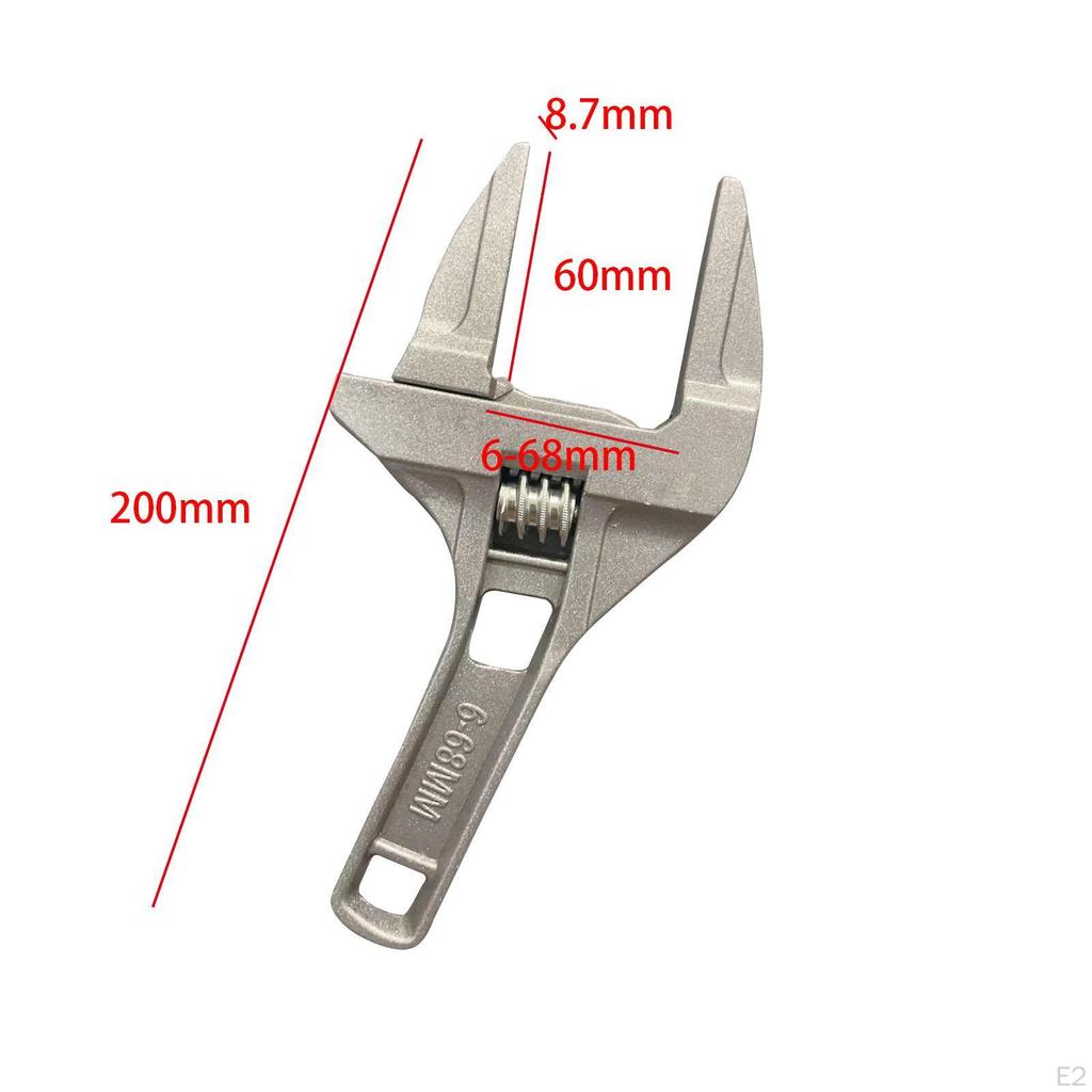 Bathroom Spanner Hand Tool Adjustable Wrench for Sink Washbasin Tube Flat mouth
