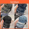 Cotton Denim Baseball Hat With Embroidered And Adjustable Fit For Spring And Summer Wear