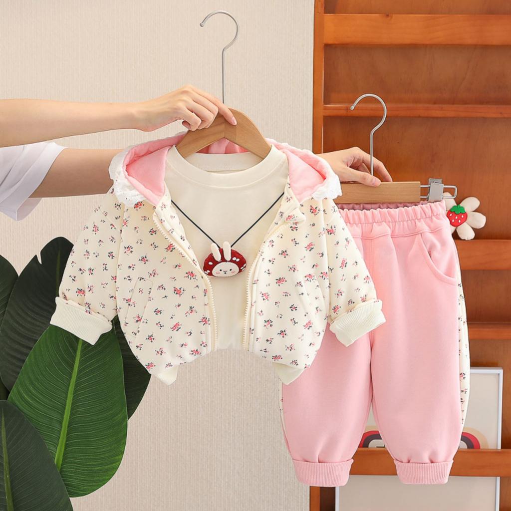 Kids Casual Long-Sleeve Set, Comfortable Daily Wear Outfits