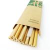 120pc Amboo Drinking Straws Reusable Eco-Friendly Party Kitchen + Clean Brush for Drop Shipping Wholesale