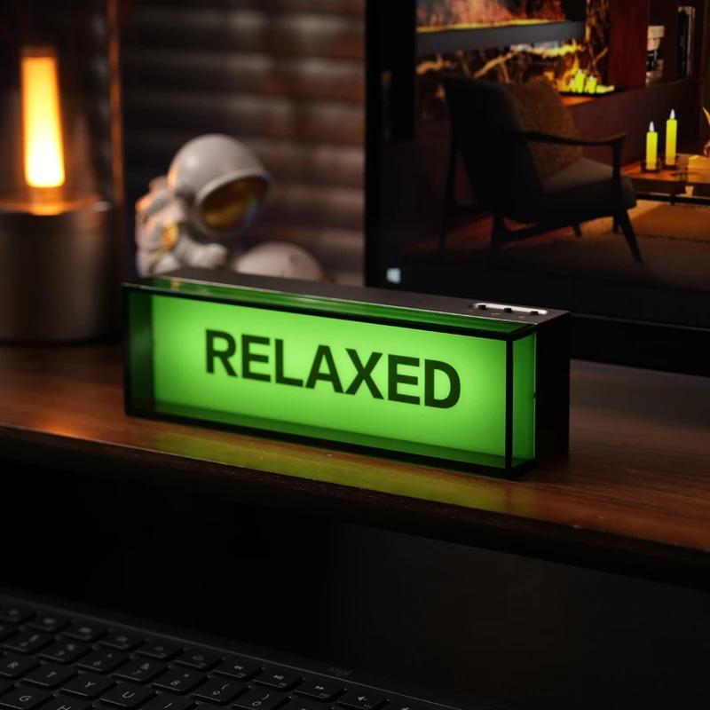 Lumière Ambiante LED Ornement Boîte Lumineuse Chargement Interface USB-C Trois Niveaux de Luminosité Bureau Chambre Décoration Salle E-sport