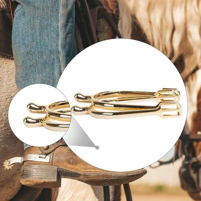 2 Pieces Horse Boot Competition Retro for Men Women Zinc Alloy