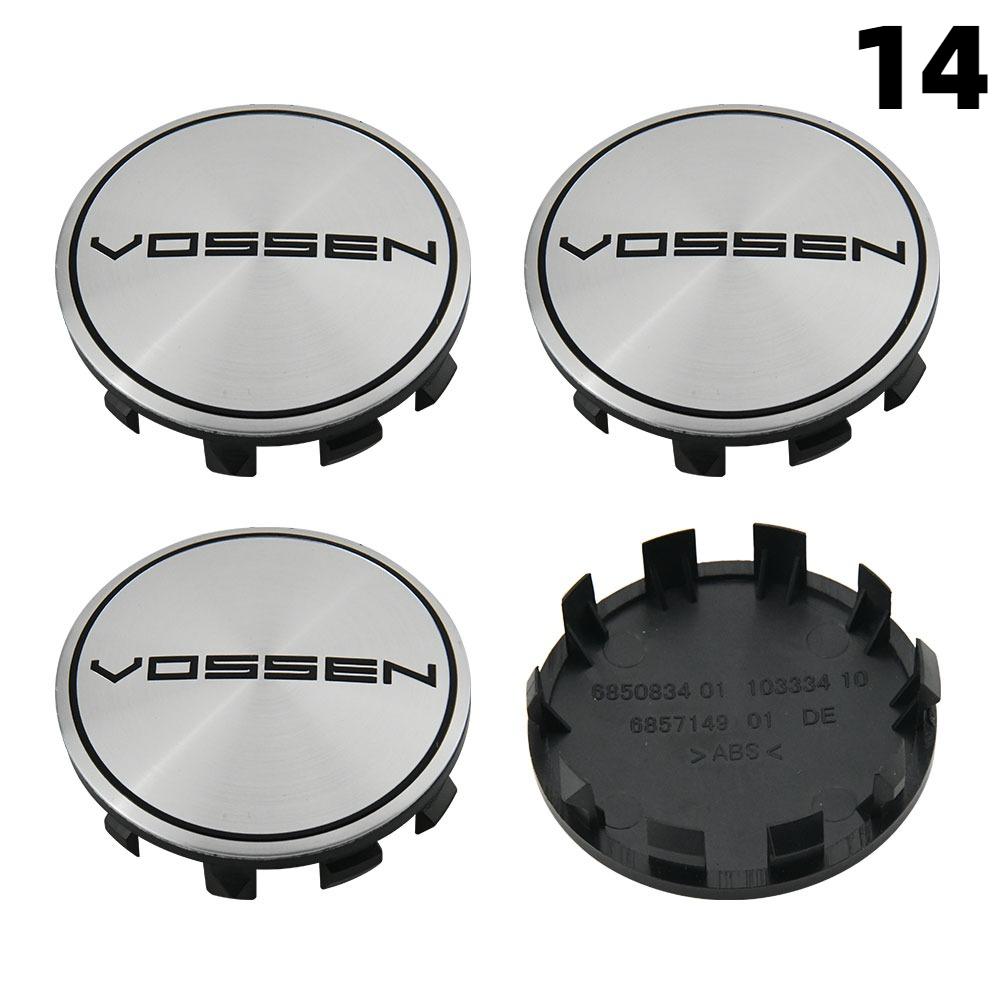 4PCS OD 56MM / ID 53MM Caps On Wheels OZ VOSSEN Emblem Wheel Center Cap Car Logo Wheel Cover Hub Caps Sport Rim Caps