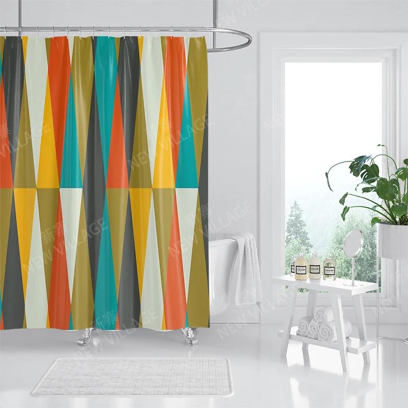 Waterproof Fabric Shower Curtains Bathroom Curtain Accessories Bath Curtain for Shower 180x200 240*200 Boho Decoration Abstract